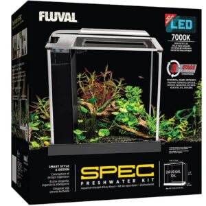 Fluval Spec 3 Nano Aquarium, mit 10L Fassungsvermögen, in weiß