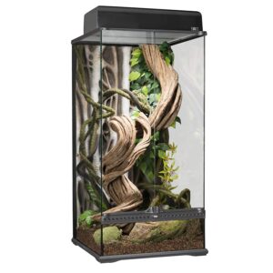 Exo Terra Terrarium aus Glas, mit einzigartiger Front Belüftung, 45 x 45 x 90cm, auch als Paludarium nutzbar